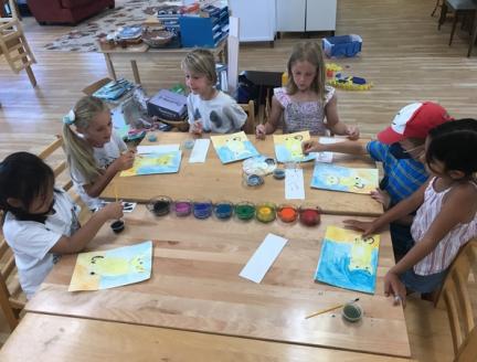 Children Focused on their classwork in a Montessori classroom