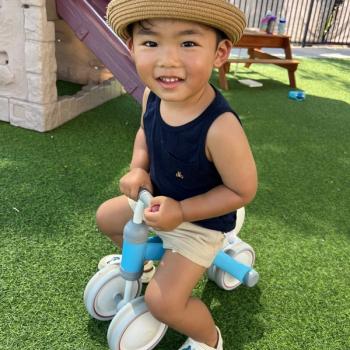 Child at Lifetime Montessori School in San Diego's playground