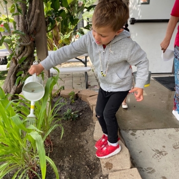 Montessori Transitional Kindergarten Child Learning at Lifetime Montessori School in San Diego