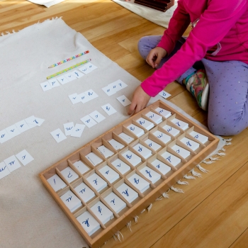 Elementary Child English class at Lifetime Montessori School in San Diego